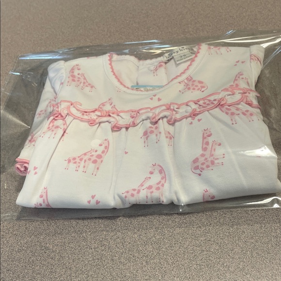 Kissy Kissy Baby's Giraffe Ruffle-Trim Playsuit New with Tags size 3-6 months - Picture 1 of 5